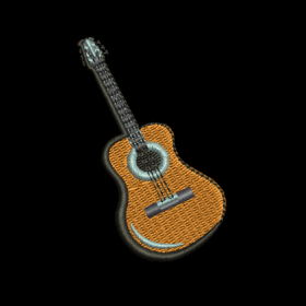 Matriz De Bordado Violão Para Bordar. Instrumento