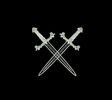 Matriz De Bordado Espadas Cruzadas para bordar.