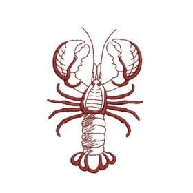 Matriz De Bordado Lagosta para Bordar.
