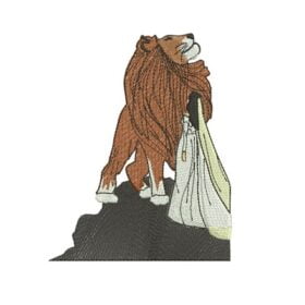 Matriz De Bordado Leão E Noiva para bordar.