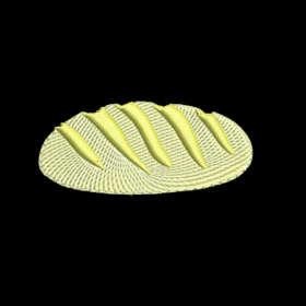 Matriz De Bordado Pão para bordar, cesta de pães