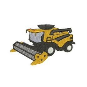 Matriz De Bordado Colheitadeira bordar. Máquinas Agrícolas. Trator