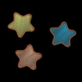 Matriz De Bordado Estrelas para bordar.