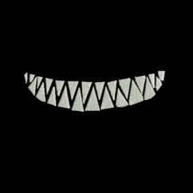 Matriz De Bordado Sorriso Tubarão para bordar. Boca, Sorriso