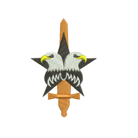 Matriz De Bordado Espada Com Águia para bordar. 