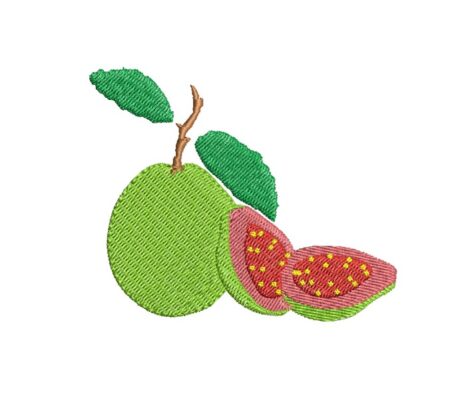 Matriz De Bordado Goiaba para bordar. Fruta