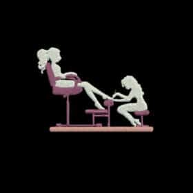 Matriz De Bordado Pedicure Para Bordar.