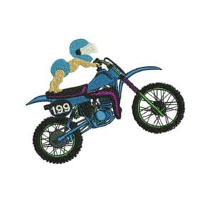 Matriz De Bordado Moto Do Bebê para Bordar. 