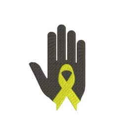 Matriz De Bordado Setembro Amarelo Para Bordar. Logo