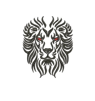 Matriz De Bordado Leão Para Bordar. 