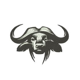 Matriz De Bordado Búfalo De Oya para Bordar.