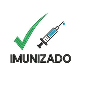 Matriz De Bordado Imunizado para Bordar. Tamanho para Máscara de Proteção