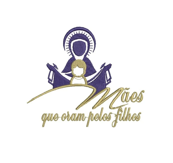 Matriz De Bordado Mães Que Oram Pelos Filhos Para Bordar. 