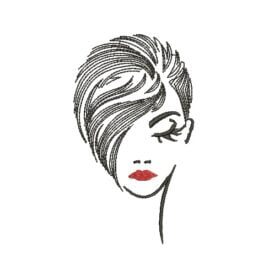 Matriz De Bordado Mulher De Baton Para Bordar.