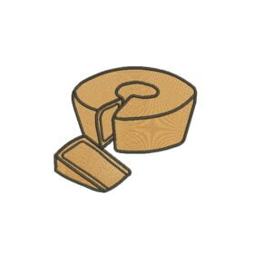 Matriz De Bordado Bolo De Fubá para bordar. 