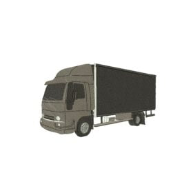 Matriz De Bordado Caminhão Baú para bordar. 