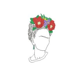 Matriz De Bordado Frida para Bordar.