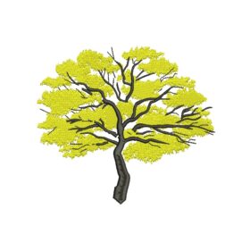 Matriz De Bordado Ipê-amarelo para bordar. 