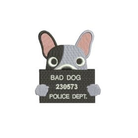 Matriz De Bordado Bad Dog para bordar. Cachorrinho