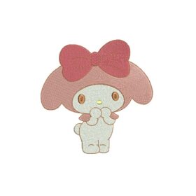 Matriz De Bordado Girly Menina Feminina Para bordar Rosa.