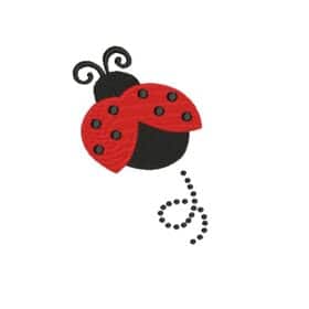 Matriz De Bordado Joaninha para bordar.