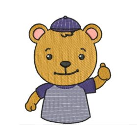 Matriz De Bordado Ursinho Infantil Joinha Para bordar 