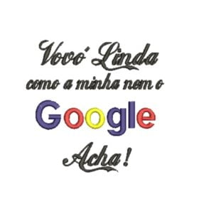 Matriz De Bordado Vovó Linda Para bordar