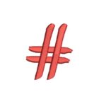 Matriz De Bordado Rashtag Para Bordar. Jogo Da Velha