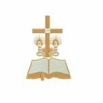 Matriz De Bordado Bíblia Com Cruz E Vela Para Bordar.