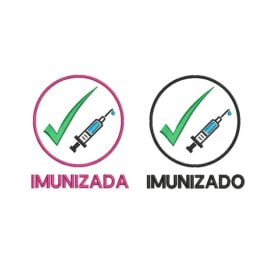 Matriz De Bordado Imunizado Imunizada Para Bordar. Grátis