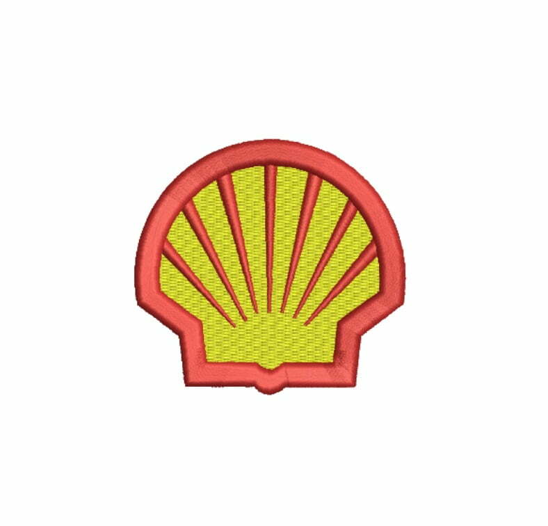 Sinfonía burbuja Pepino Matriz De Bordado - Logo Shell - Bordando Na Prática