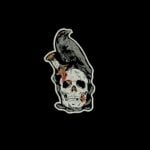 Matriz De Bordado Caveira Com Gavião para bordar.