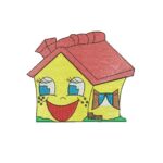 Matriz De Bordado Casinha para bordar. Rippled