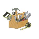 Matriz De Bordado Caixa de Ferramenta para bordar.