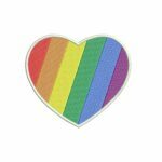 Matriz De Bordado Coração LGBT para bordar