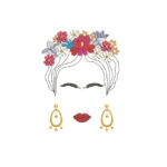 Matriz De Bordado Frida para bordar. 3