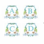 Matriz De Bordado Alfabeto Coelho Moldura para bordar