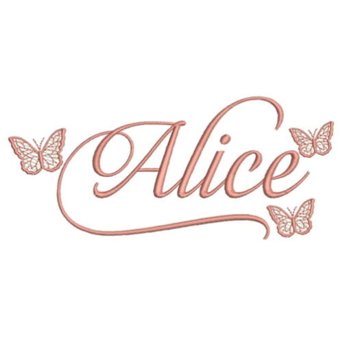 Matriz de Bordado Alice - Bordando Na Prática