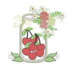 Matriz de Bordados Potes de Frutas para Bordar - Imagem 3