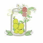 Matriz de Bordados Potes de Frutas para Bordar - Imagem 5