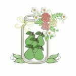 Matriz de Bordados Potes de Frutas para Bordar - Imagem 7