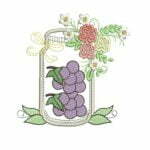 Matriz de Bordados Potes de Frutas para Bordar - Imagem 8