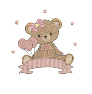 Matriz de Bordado Ursinhos Balão - Imagem 2