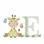 Matriz de Bordado - Alfabeto Girafinha para Bordar - Imagem 6