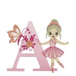 matriz-de-bordado-alfabeto-bailarina-flores-borboletas