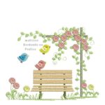 matriz-de-bordado-jardim-banco-passaros-para-bordar