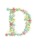 Matriz de Bordado - Alfabeto Florais sem Fundo para Bordar - Imagem 5