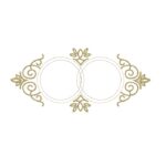 Matriz de Bordado Círculo Arabesco para bordar. 