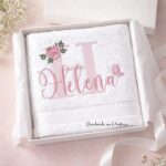 Matriz de bordado nome Helena com flores e letra H do alfabeto para bordar Bordando na pratica