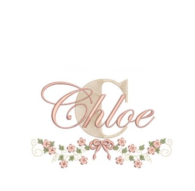 Matriz de Bordados 125 Nomes Flores Menina - Imagem 5